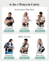 MOMTORY newborn to toddler carrier adapts as baby grows for versatility.