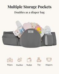 MOMTORY StowNGO Pro wearing with adjustable straps for a comfortable fit.