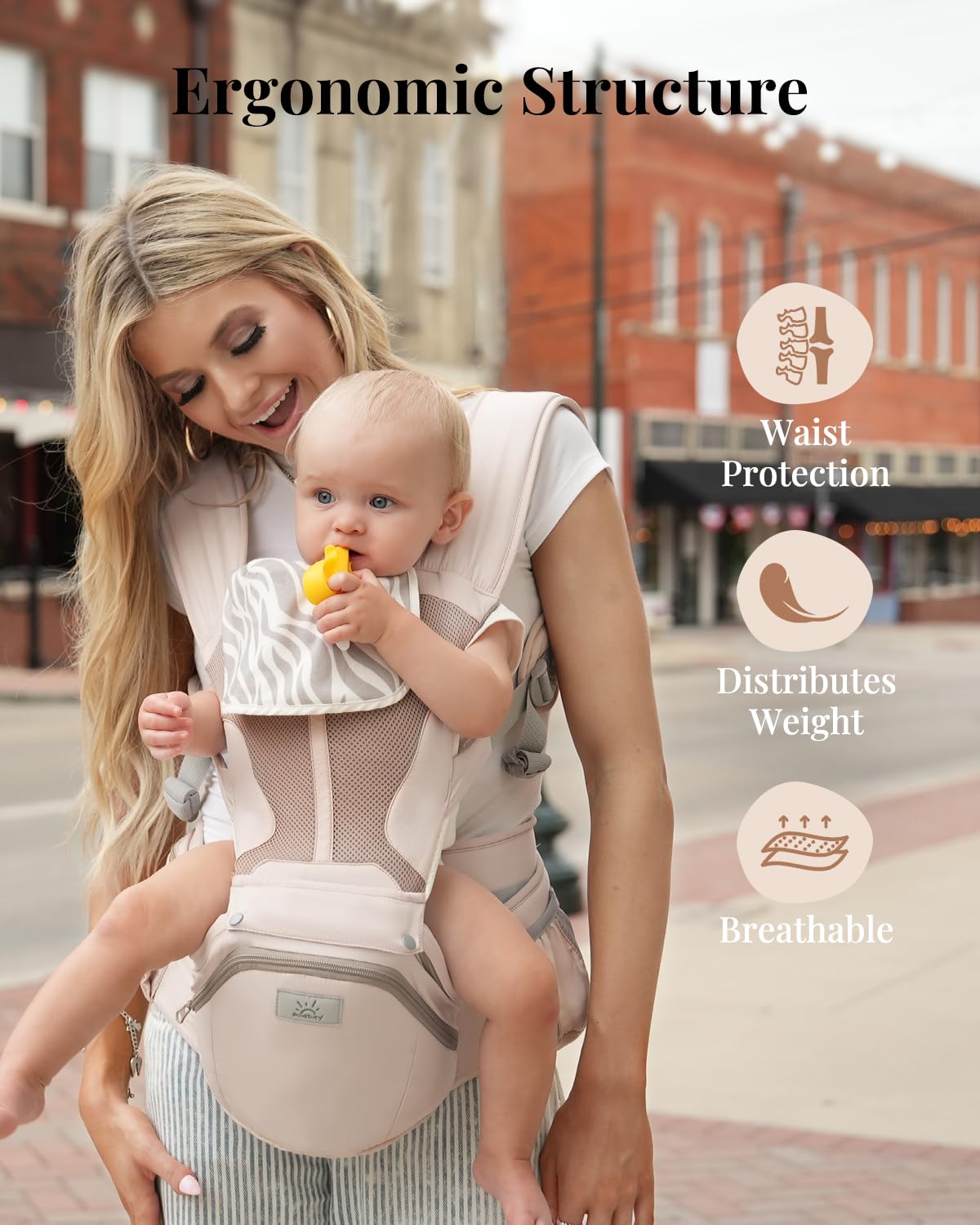 MOMTORY StowNGO Pro toddler-ergonomic seating for growing children