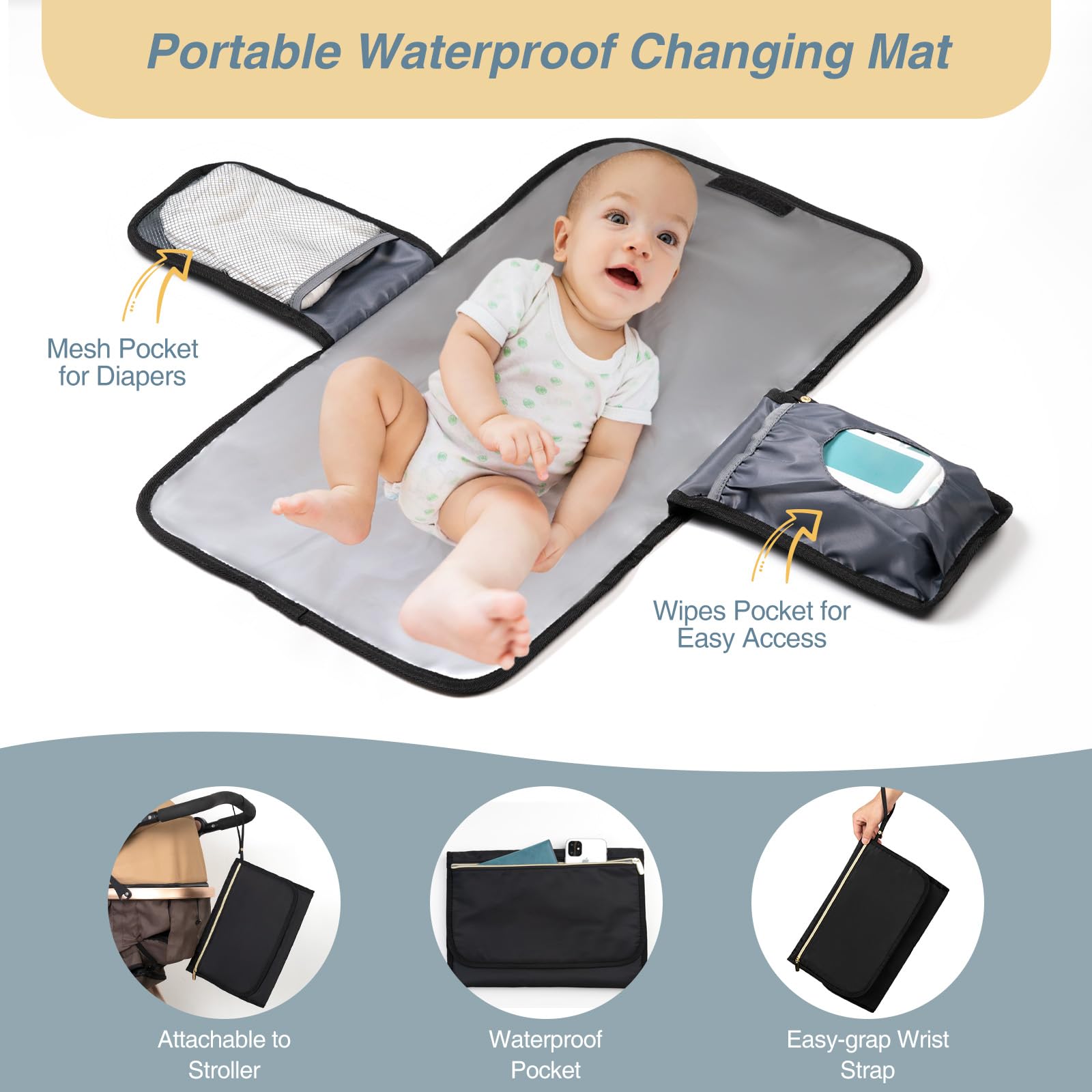 MOMUVO diaper bag backpack 30L capacity showcased for travel organization.