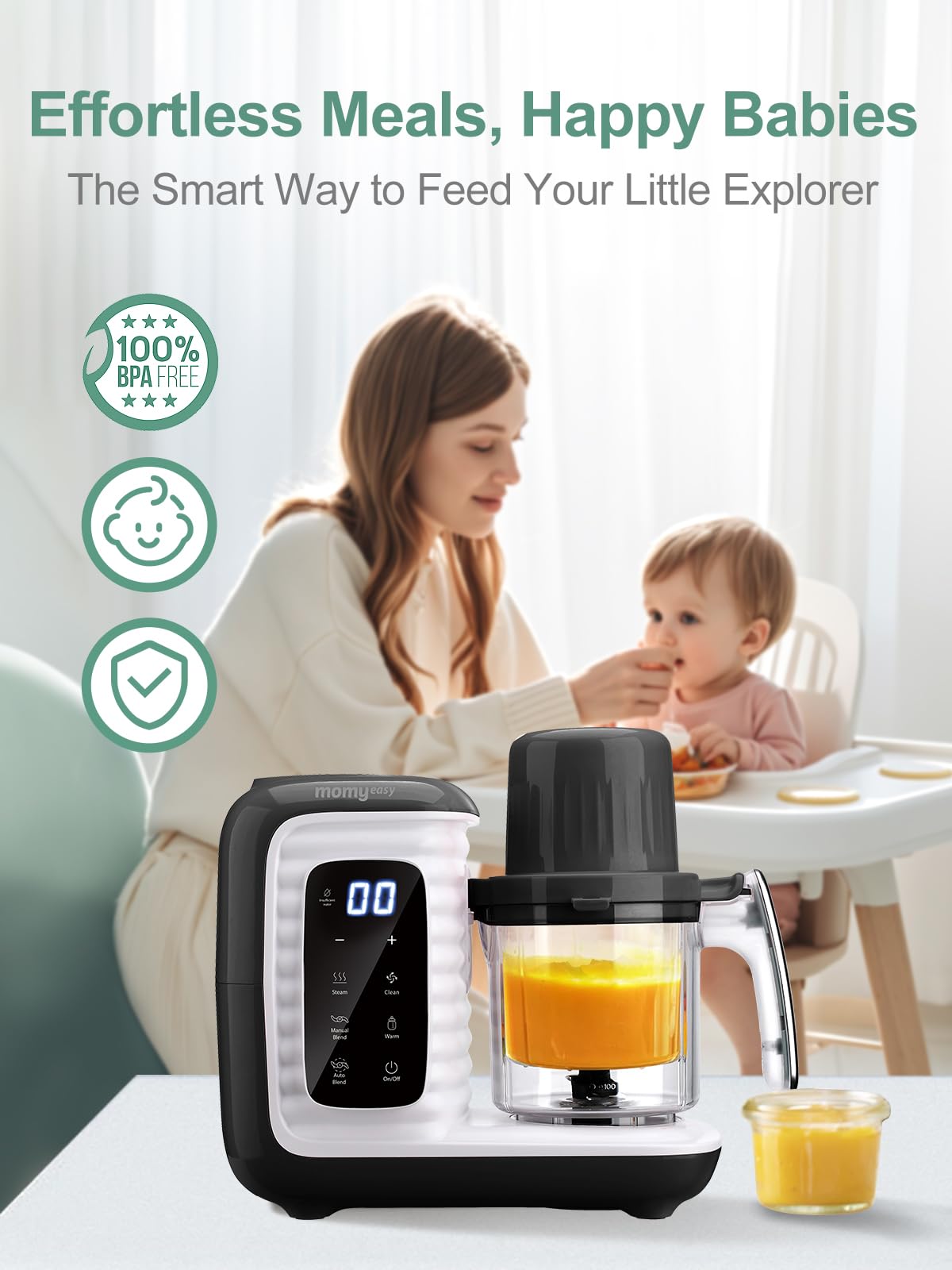 Momyeasy BPA free materials for safe baby meals