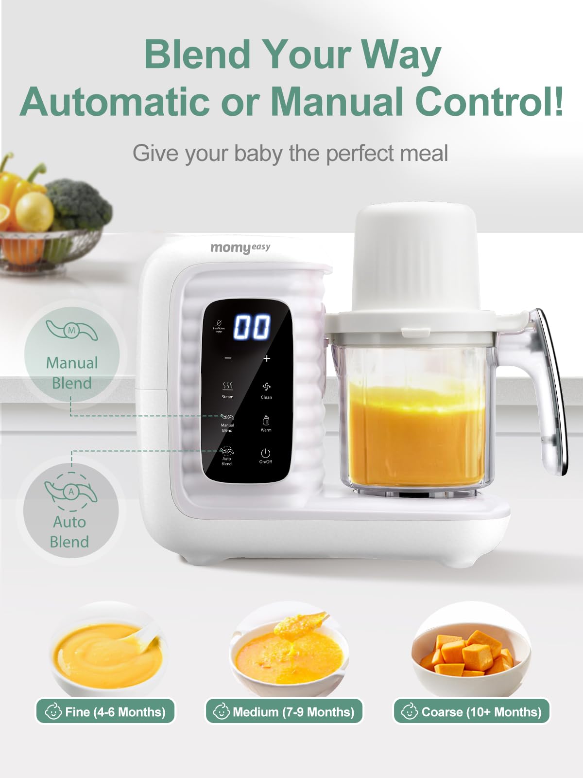 Dishwasher-safe detachable parts for easy cleanup after meals