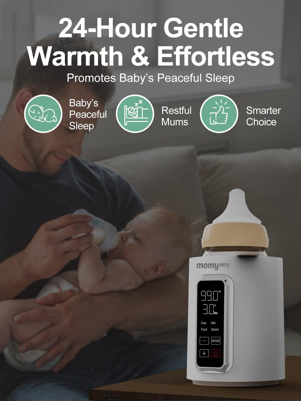 Momyeasy night feeding ease with compact, easy-to-use design.