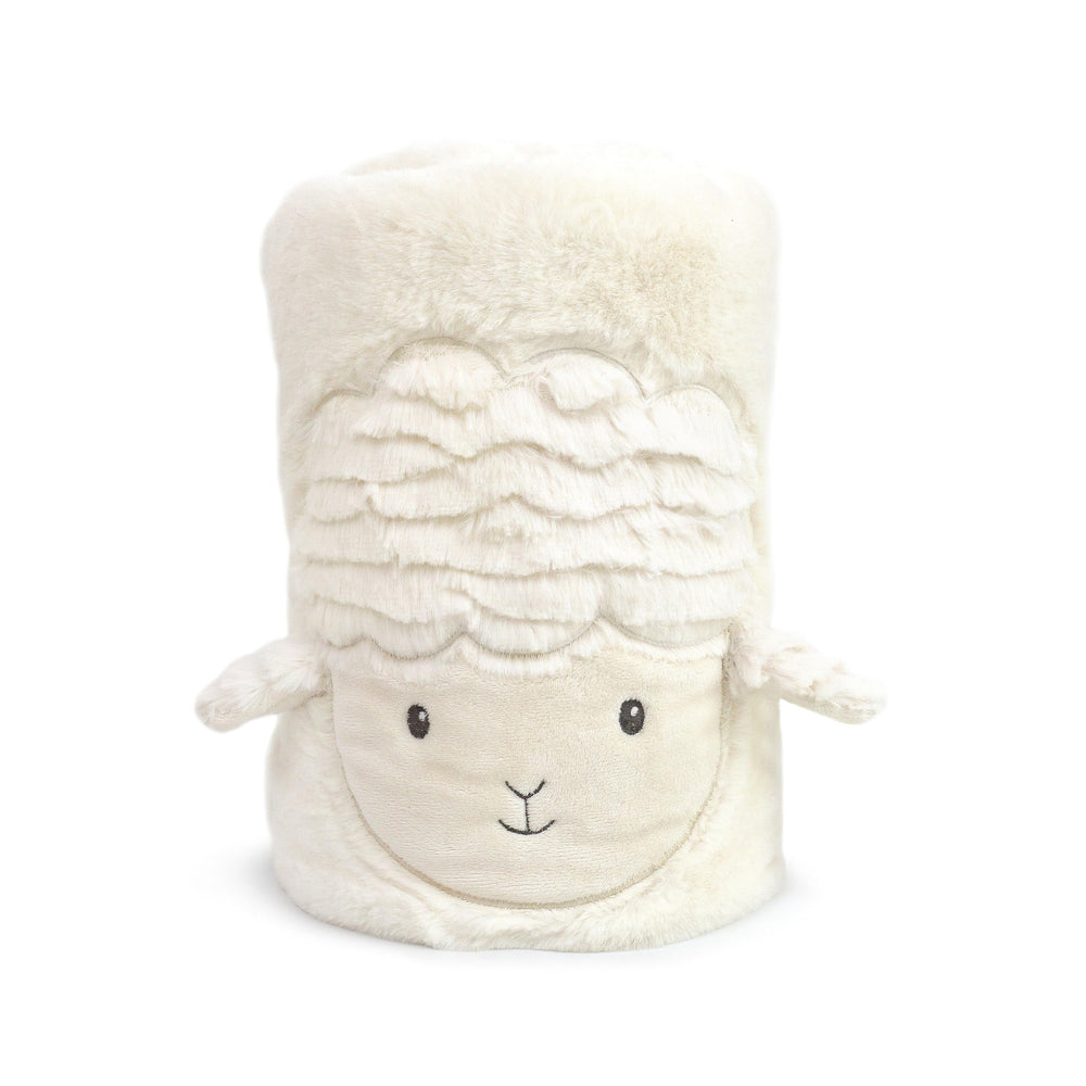 MON AMI Lamb Face Blanket is machine washable for busy parents.
