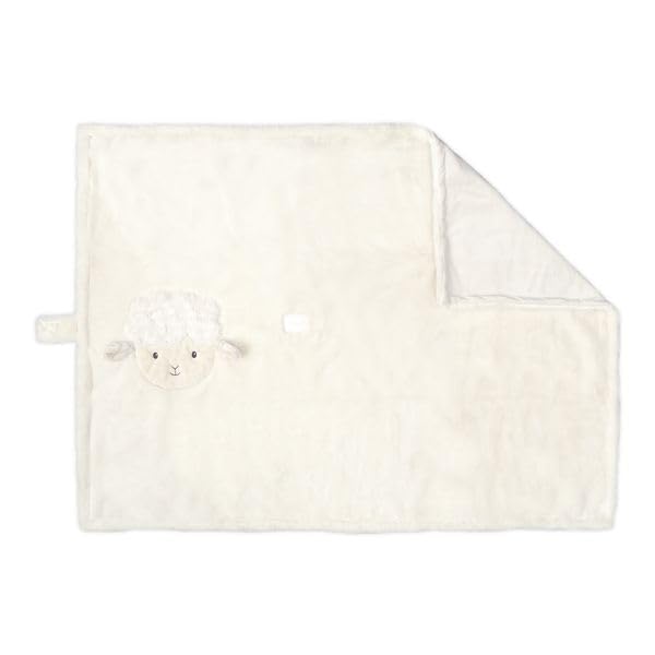 MON AMI Lamb Face Blanket features Velcro closure for easy storage and travel.