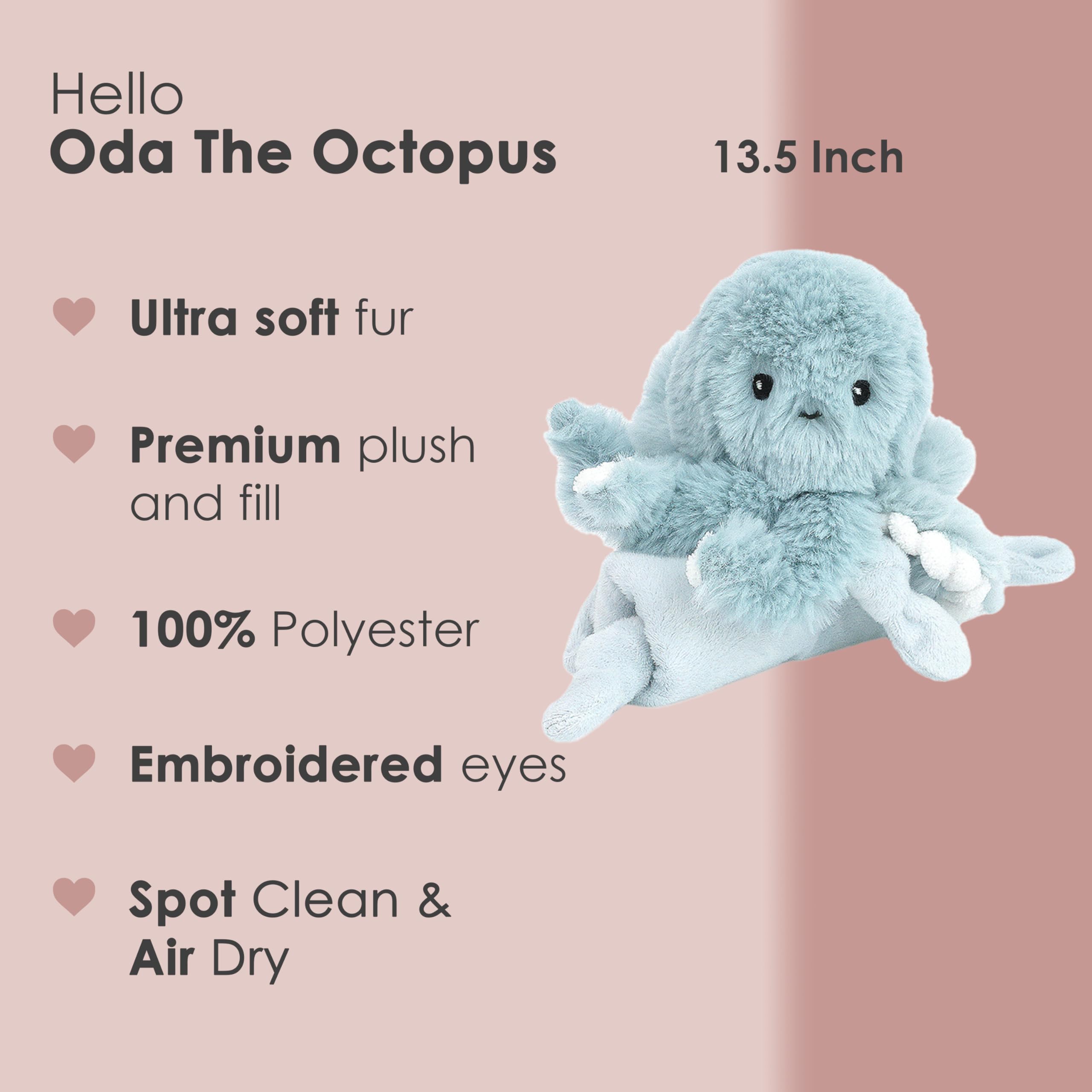 MON AMI Oda octopus knotted edges teething toy for soothing gums