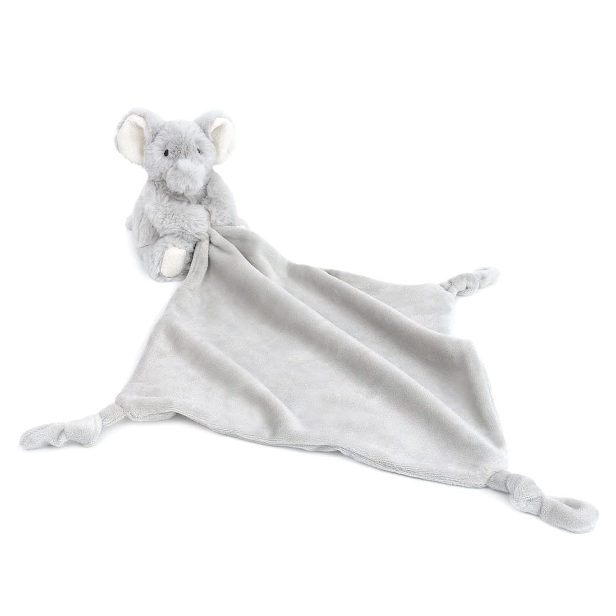 MON AMI Ozzy the Elephant plush lovey, bedtime companion for gentle soothing.