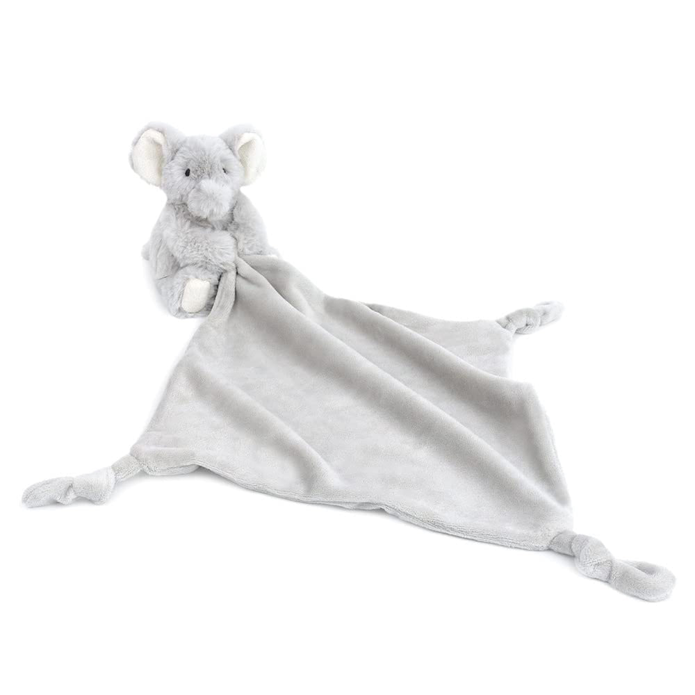 MON AMI Ozzy the Elephant plush lovey, bedtime companion for gentle soothing.