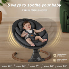 Monamii baby swing remote control panel for easy operation from anywhere.