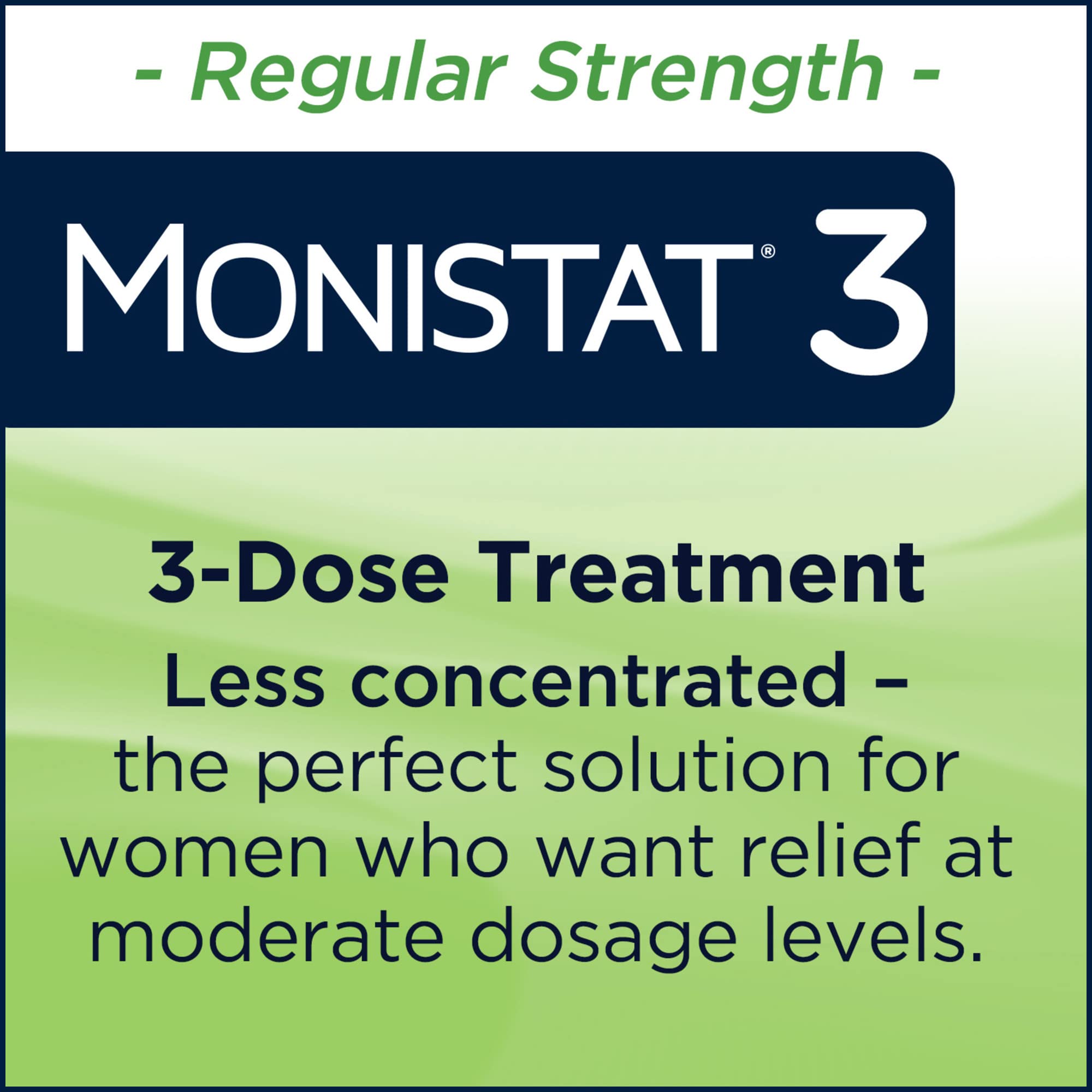 Monistat packaging opened to show three-dose kit
