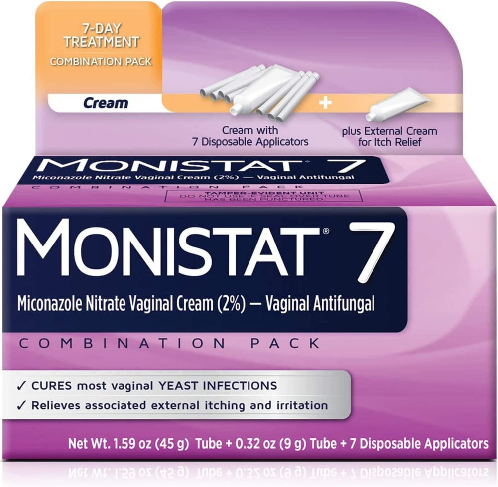 Monistat 7-dose treatment applicators for at-home symptom relief.