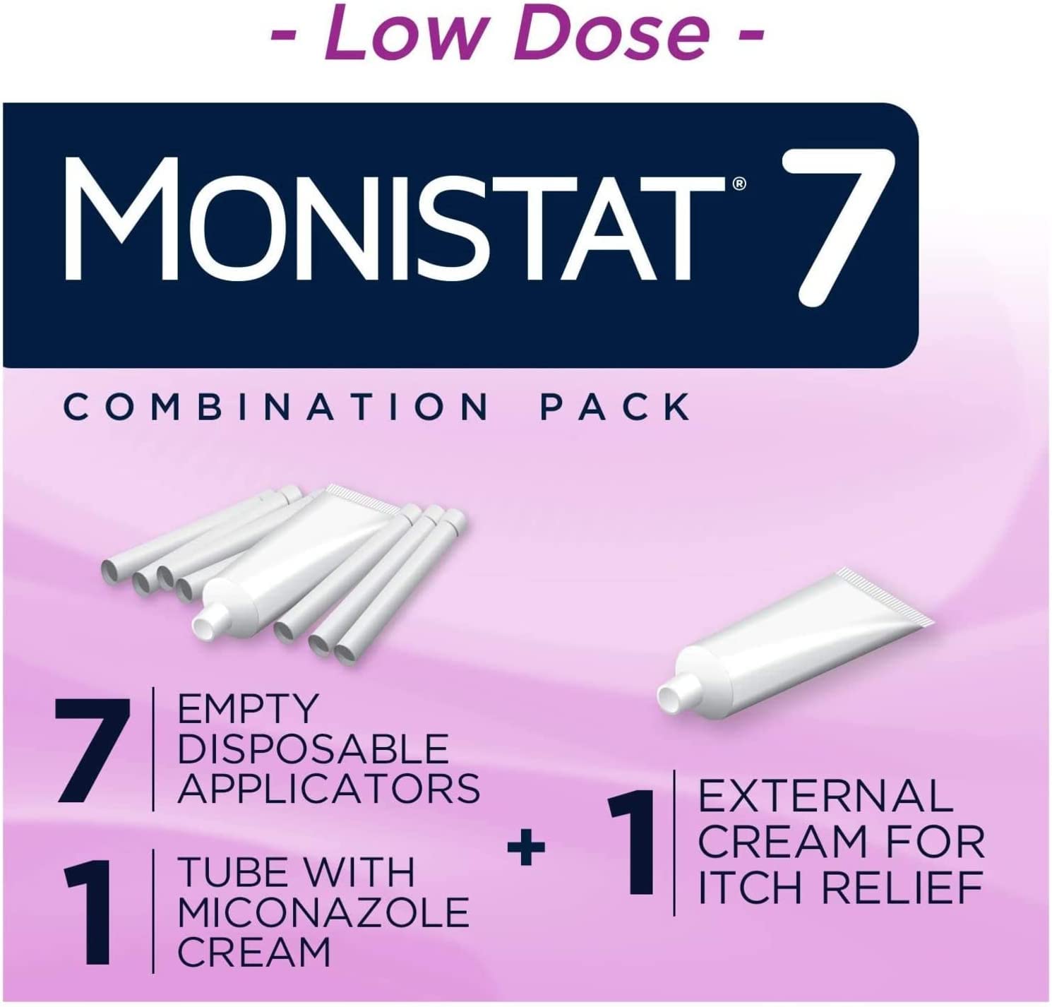 Monistat pack-of-3 packaging displayed for convenient multi-pack.