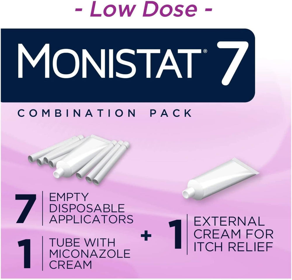 Monistat pack-of-3 packaging displayed for convenient multi-pack.