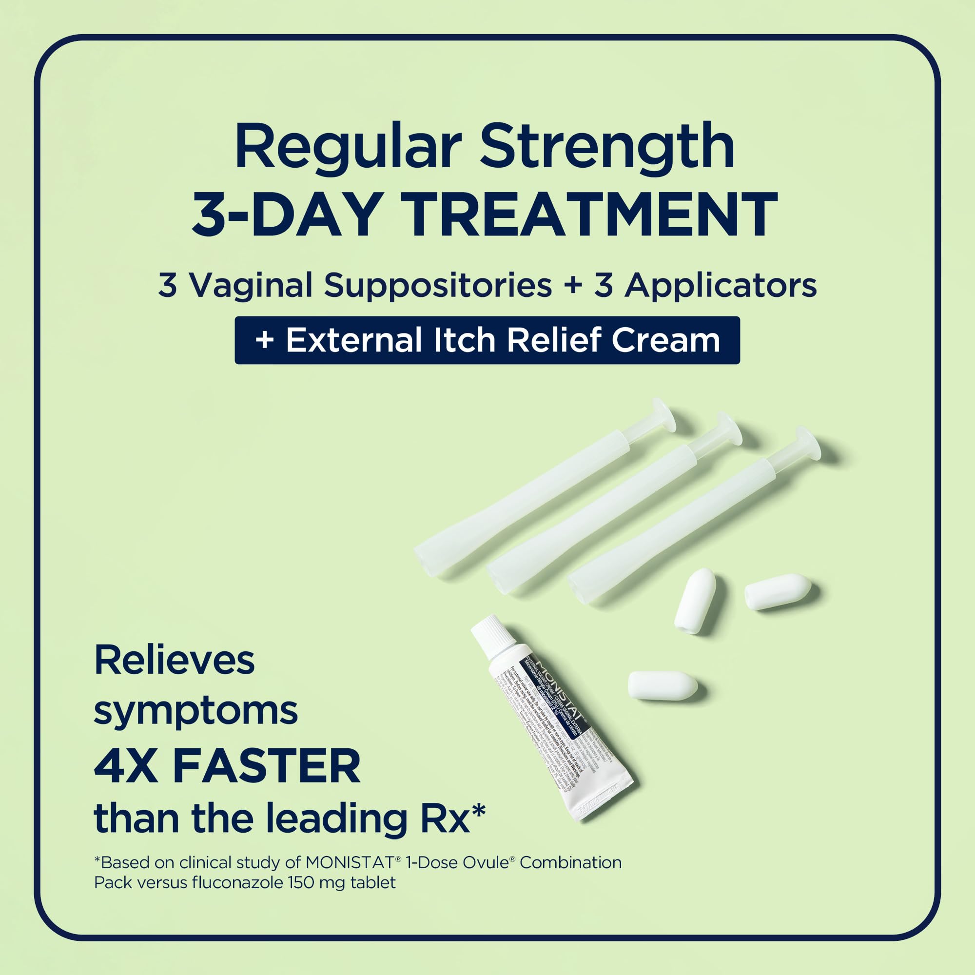 Monistat anti-itch cream with aloe vera for soothing relief.