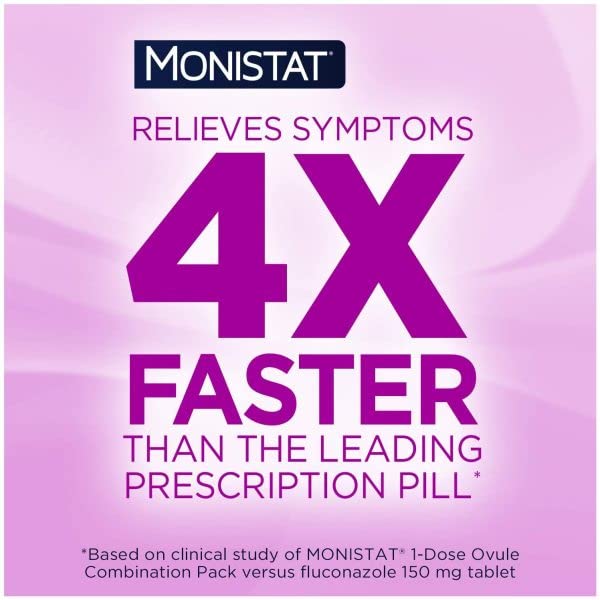 Monistat contents laid out for easy at-home treatment planning