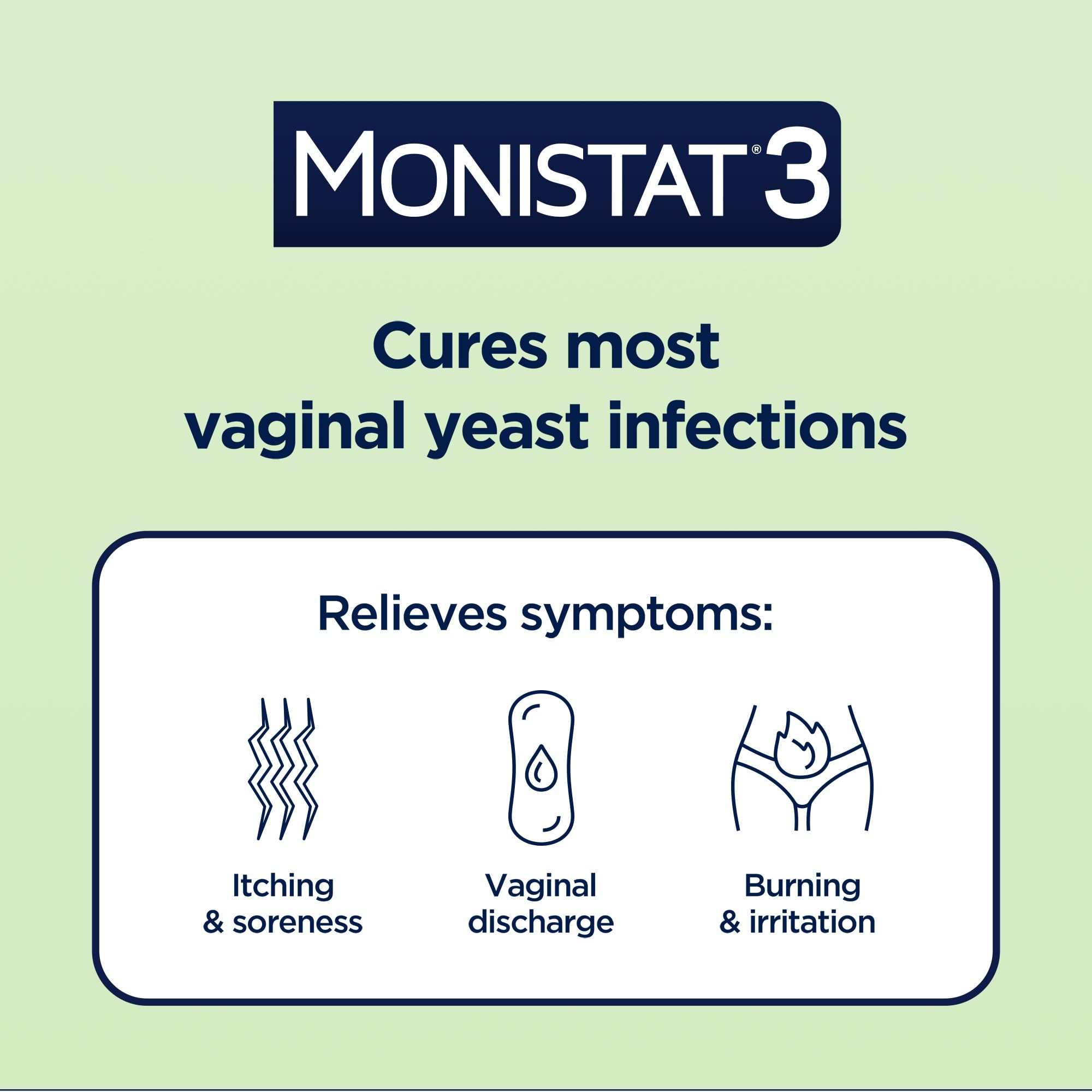 Monistat Instant Itch Relief Cream tube provides fast, cooling itch relief.