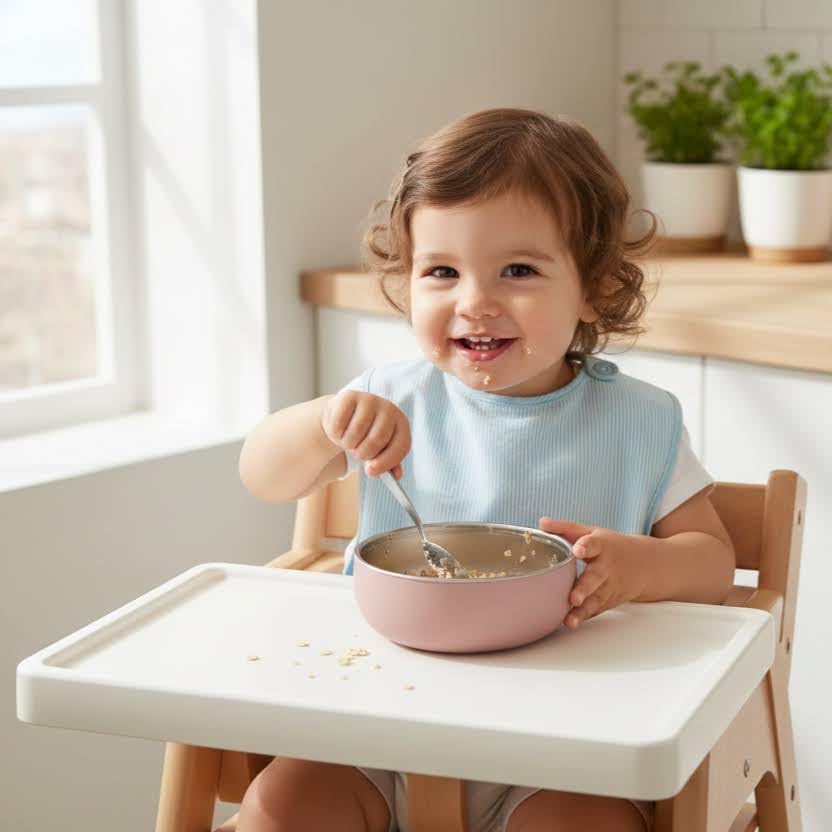 Monkey Proof BPA-free, food-grade stainless steel for safe everyday meals.