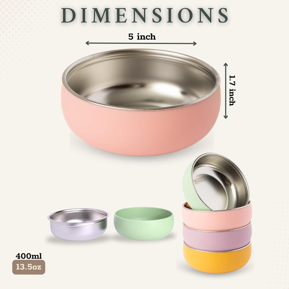 Monkey Proof 304 18/8 stainless steel supports durable, hygienic, long-lasting meals.