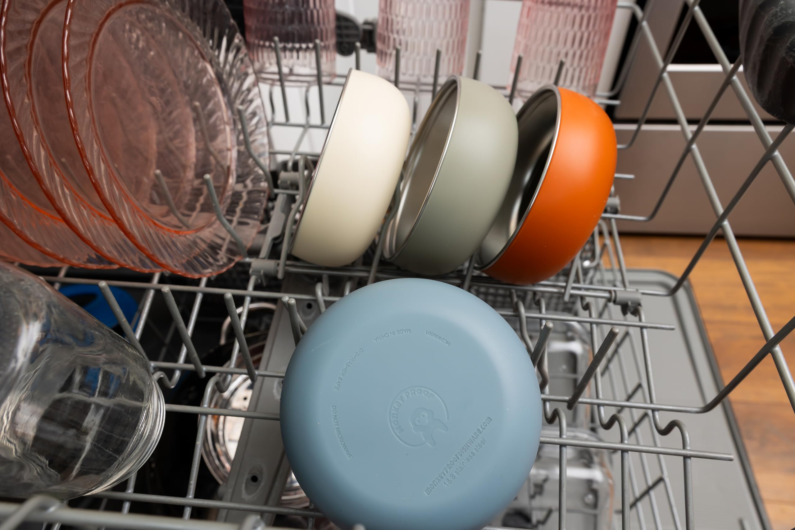 Monkey Proof unbreakable 4-pack bowls built for busy family kitchens
