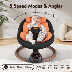 Monniebaby 5-point harness swing ensures safer seating.