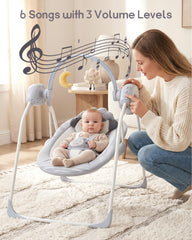 Monniebaby five-speed dial lets you adjust pacing to comfort.