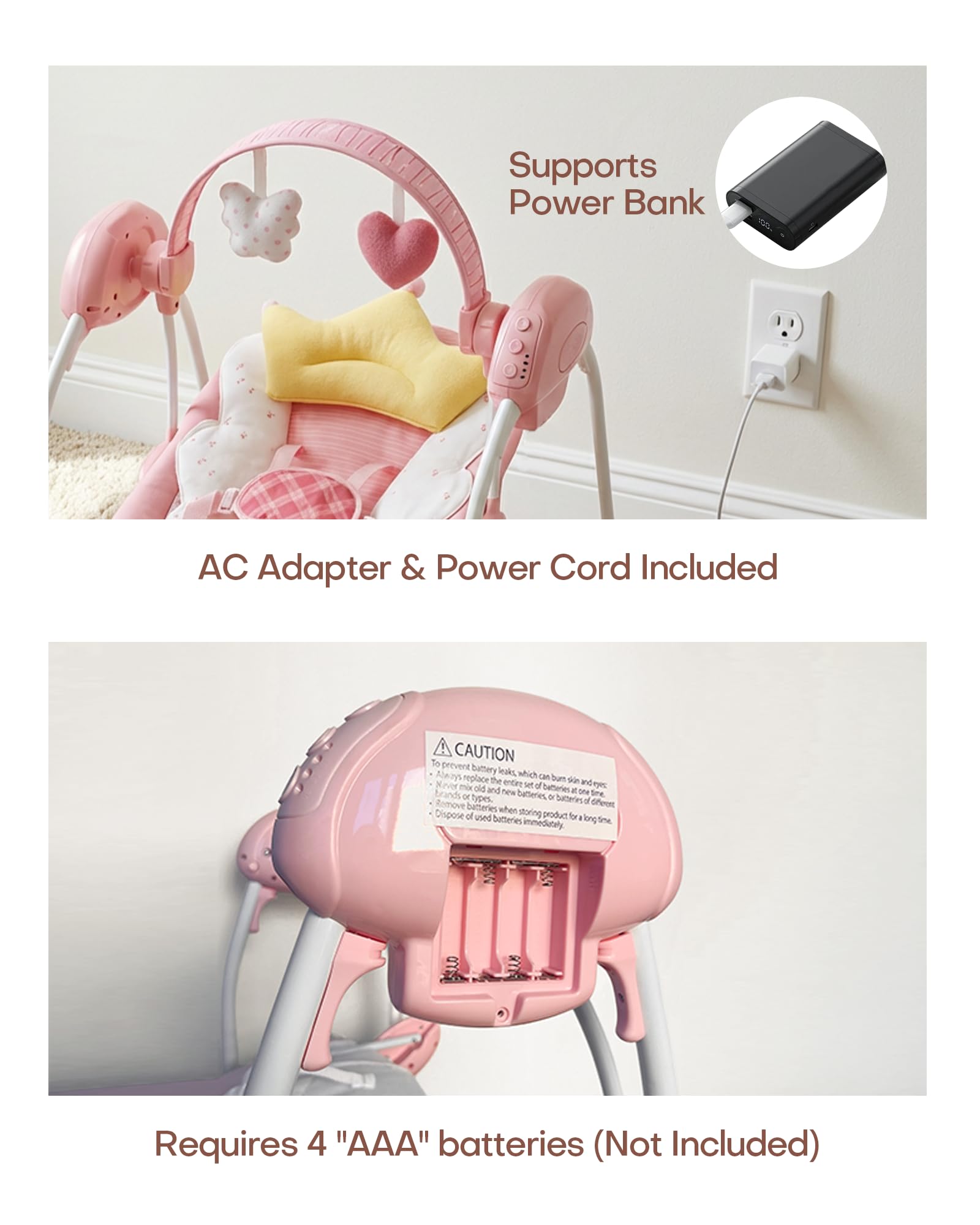 Monniebaby secure soft-seat cushion with 5-point harness.