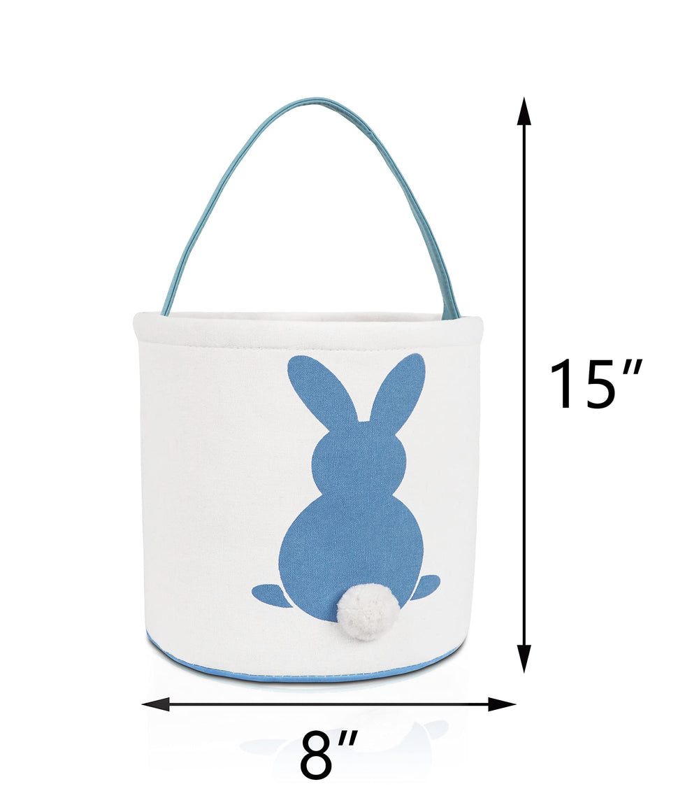 MONOBLANKS Easter Bunny Basket Blue flat-fold, space-saving storage.