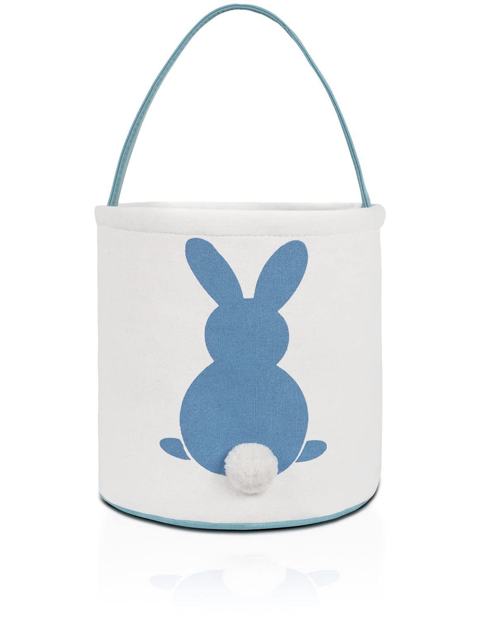 MONOBLANKS Easter Bunny Basket Blue front view, ideal for egg hunts and gifts.
