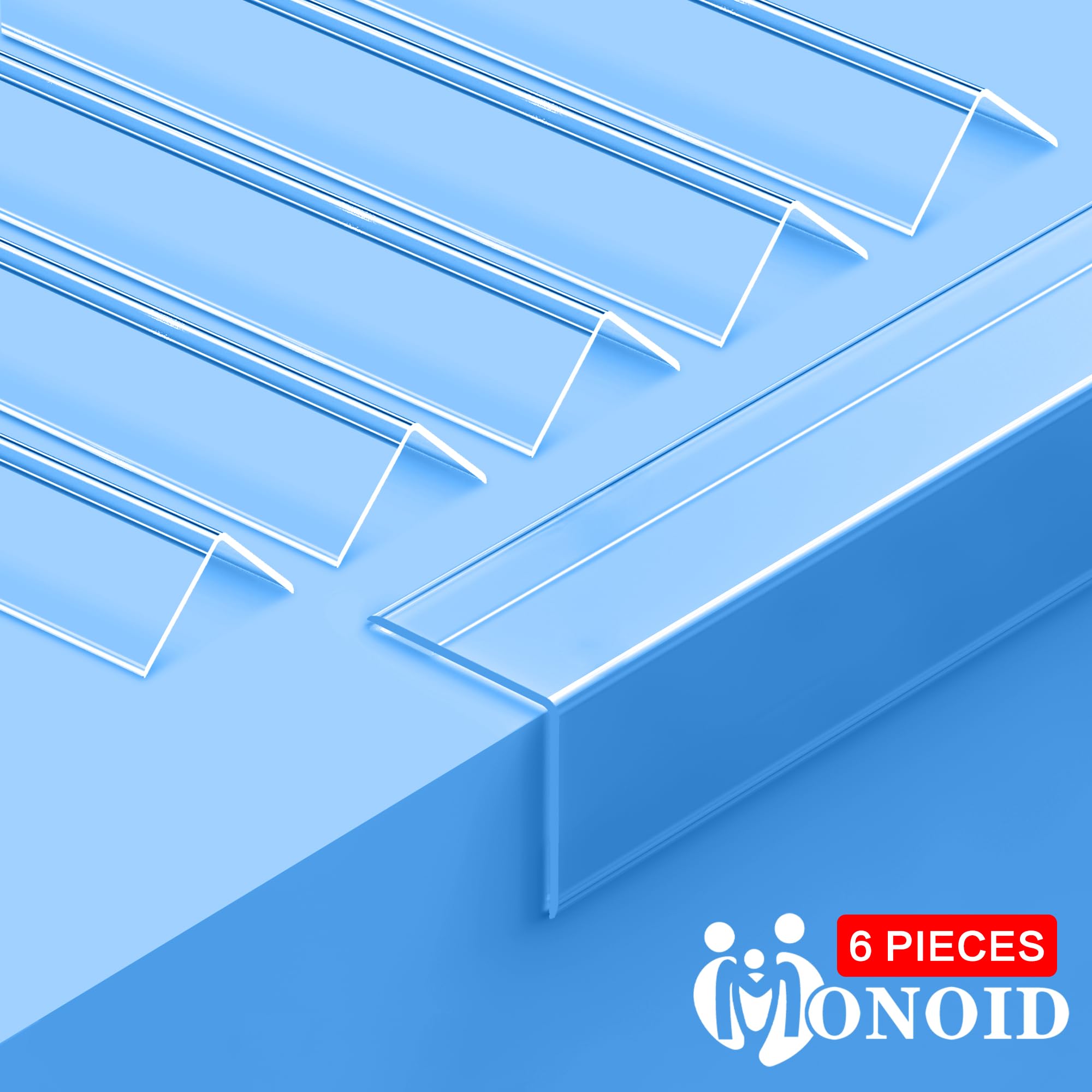 MONOID 89-degree wall corner protector fits tightly with a near-invisible edge