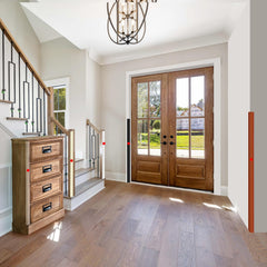 MONOID adhesive-back wall guard in beige for secure edge protection