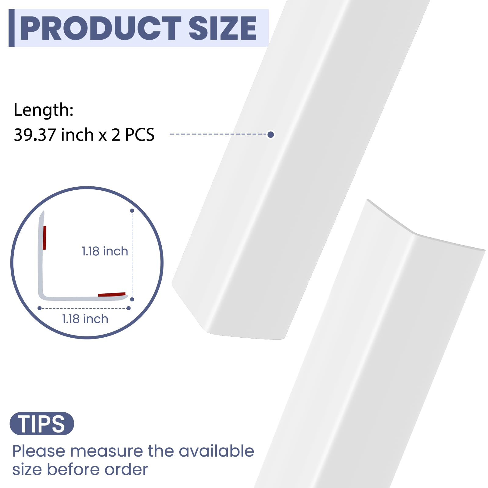 MONOID adhesive corner protectors offer tool-free installation with strong staying power.
