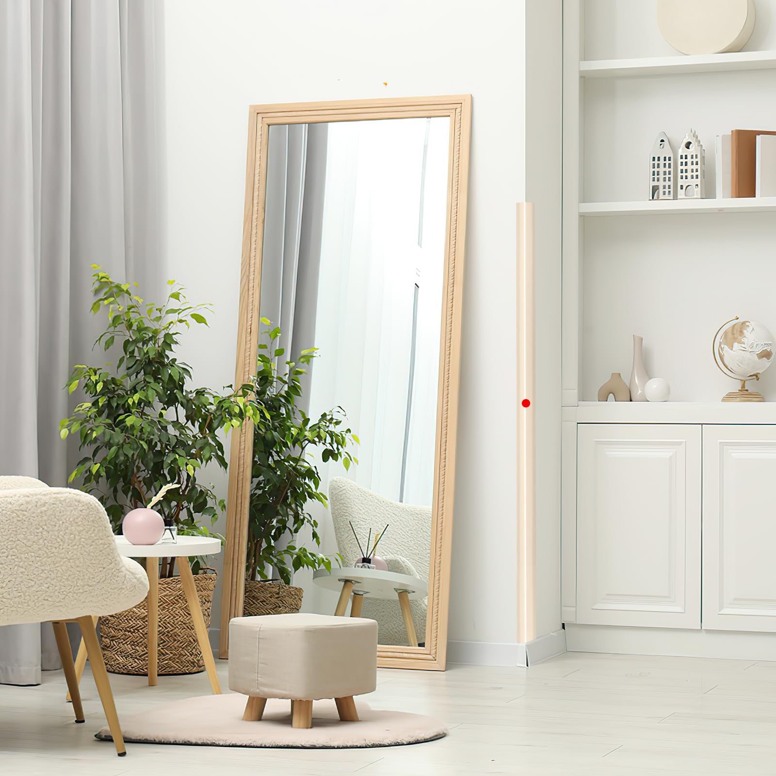 MONOID beige corner guards with 89-degree inner angle for a snug fit