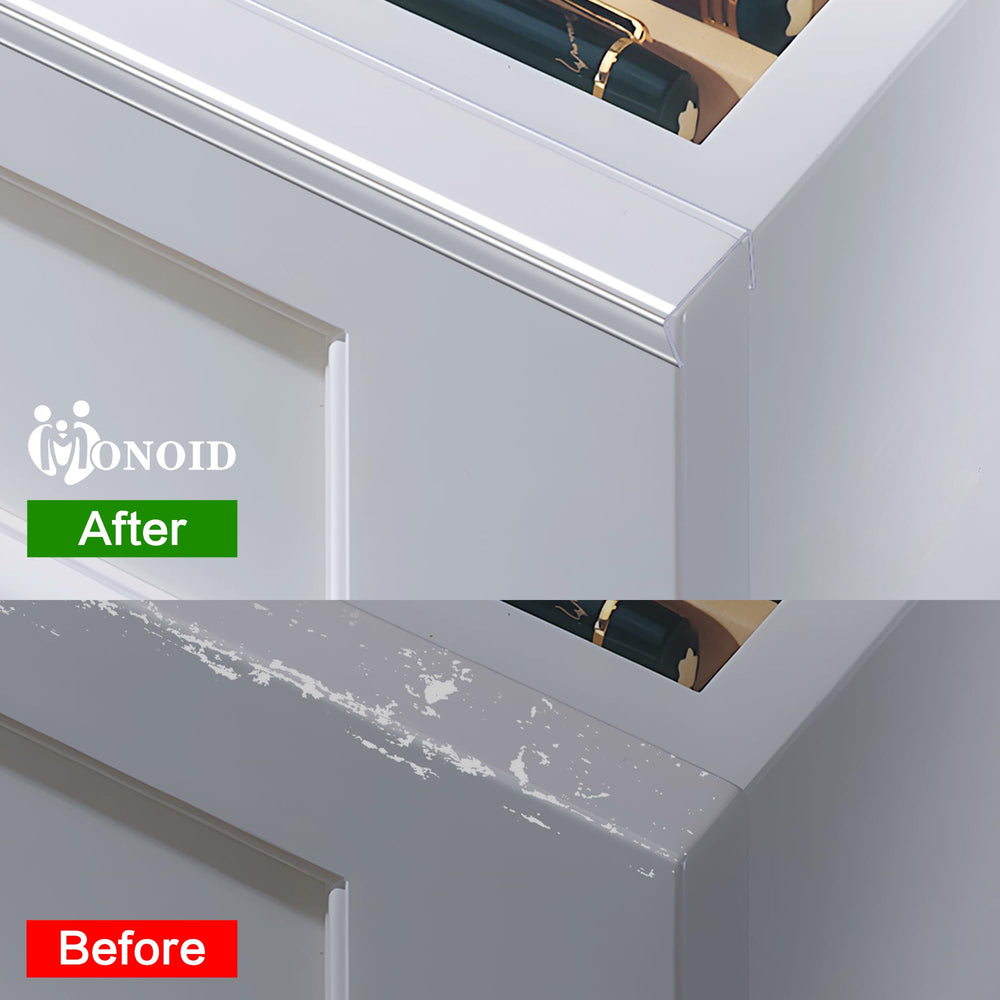 MONOID Door Edge Protector clear barrier guards frames against scuffs