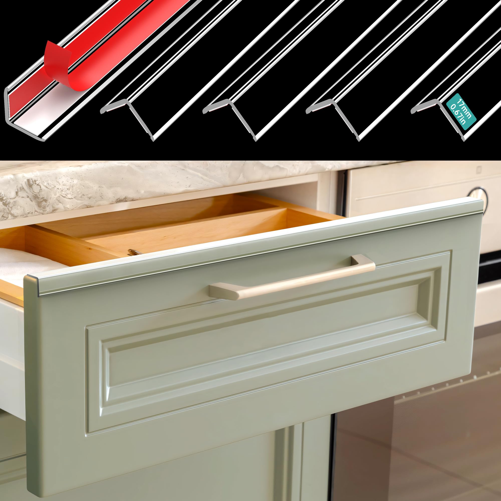 MONOID quick-cleanable corner guard that wipes clean to stay fresh.