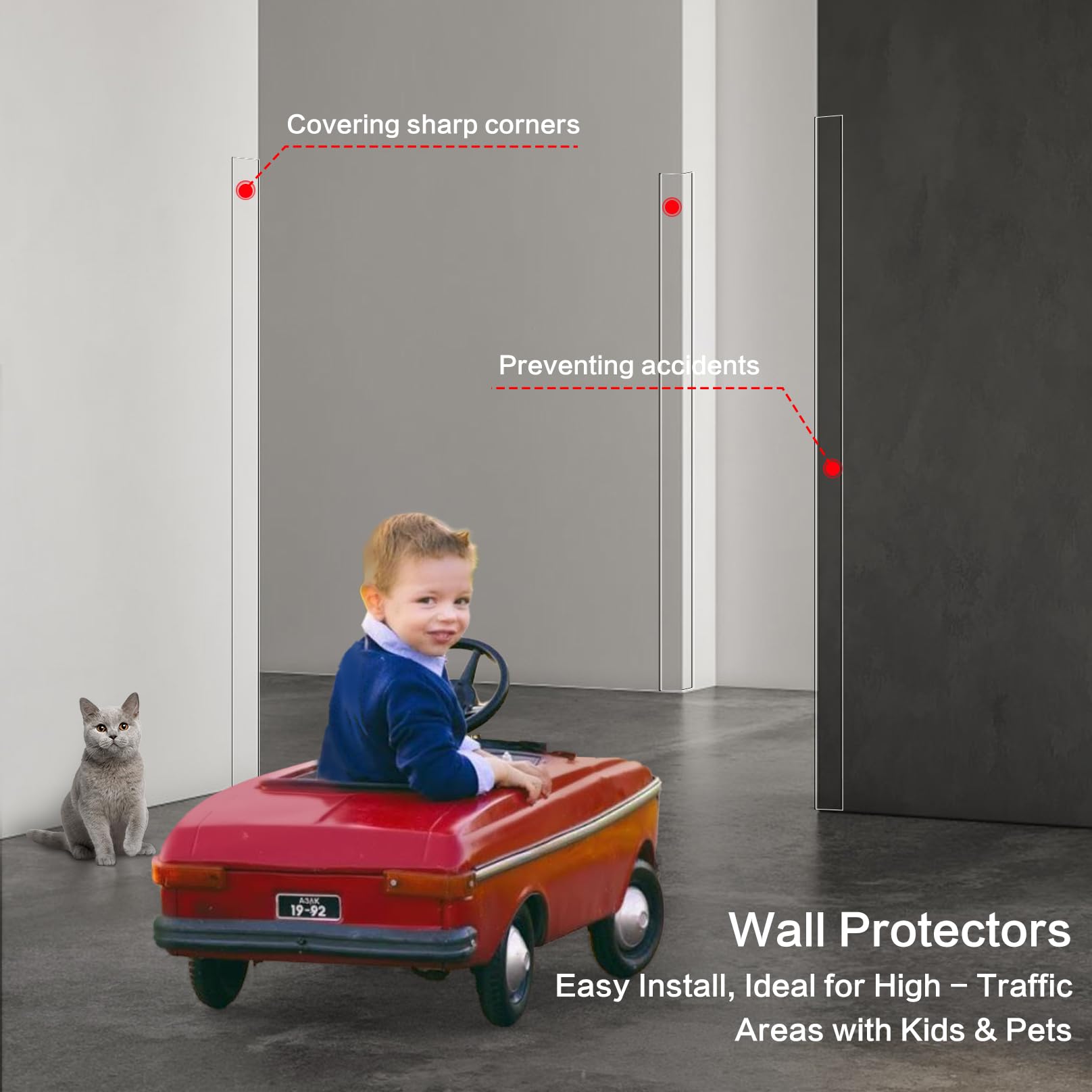 MONOID wall protector conceals minor damage for a refreshed look