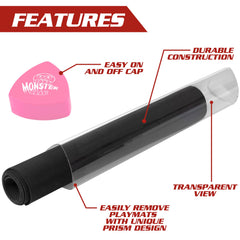 Monster Protectors Prism Playmat Tube pink cap closeup showing sturdy construction