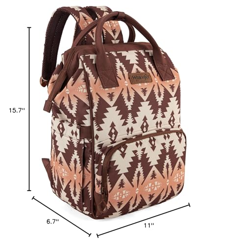 Montana West Wrangler Callie diaper backpack, Southwest design for chic mom style.