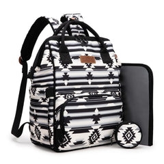 Montana West Wrangler diaper bag backpack with aztec pattern for stylish mom on the go