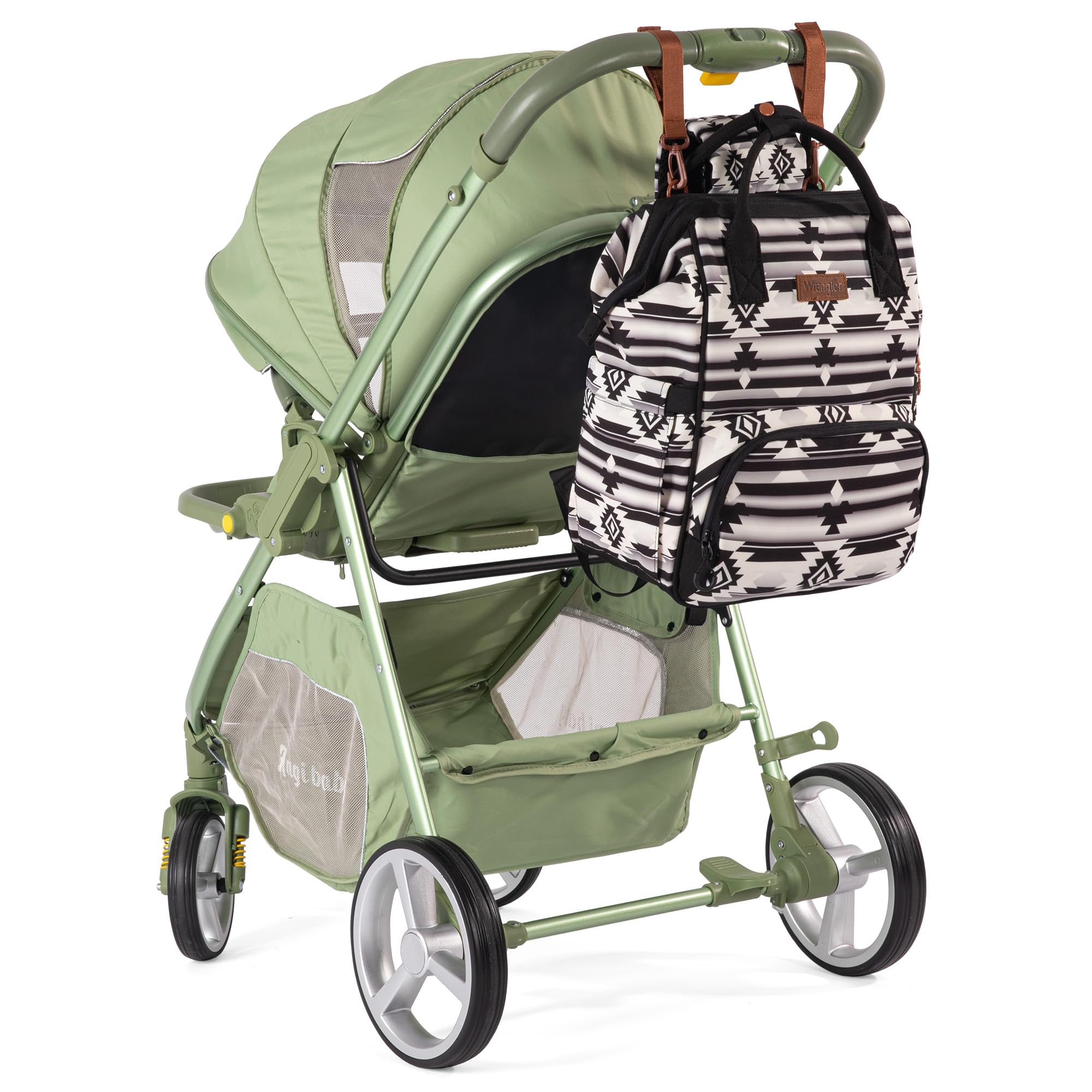 Montana West Wrangler diaper bag insulated front pocket keeps bottles ready