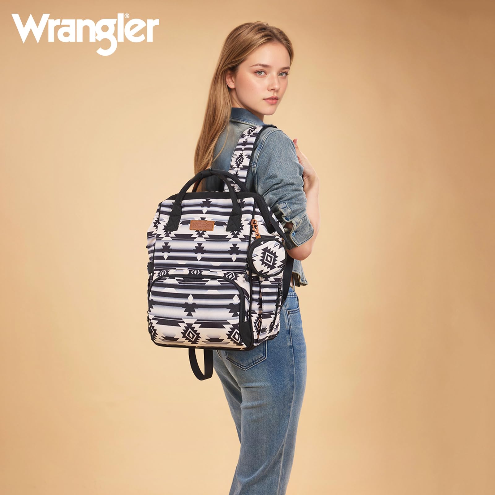 Montana West Wrangler diaper bag top handle and padded straps for comfort