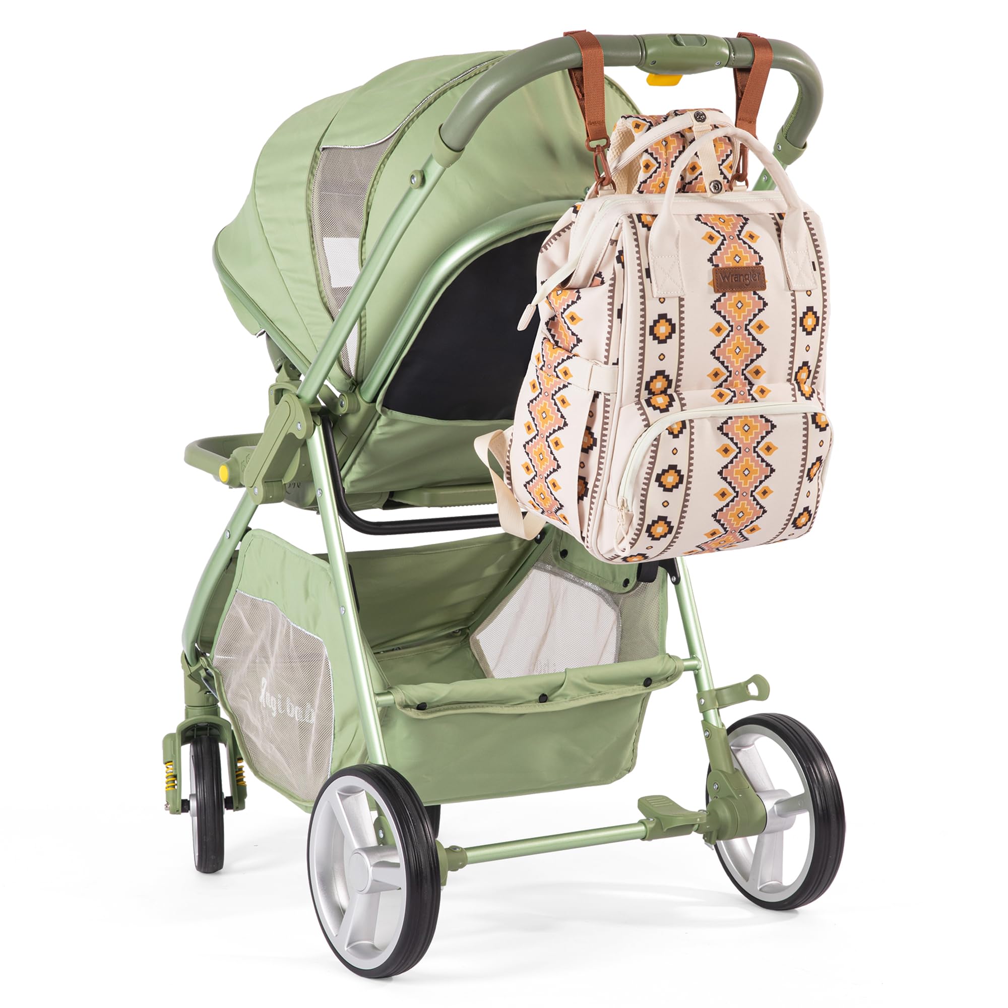 Montana West Wrangler front insulated pockets keep bottles and snacks ready.