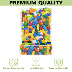 Montex crystal-clear acrylic provides visibility to locate items at a glance.