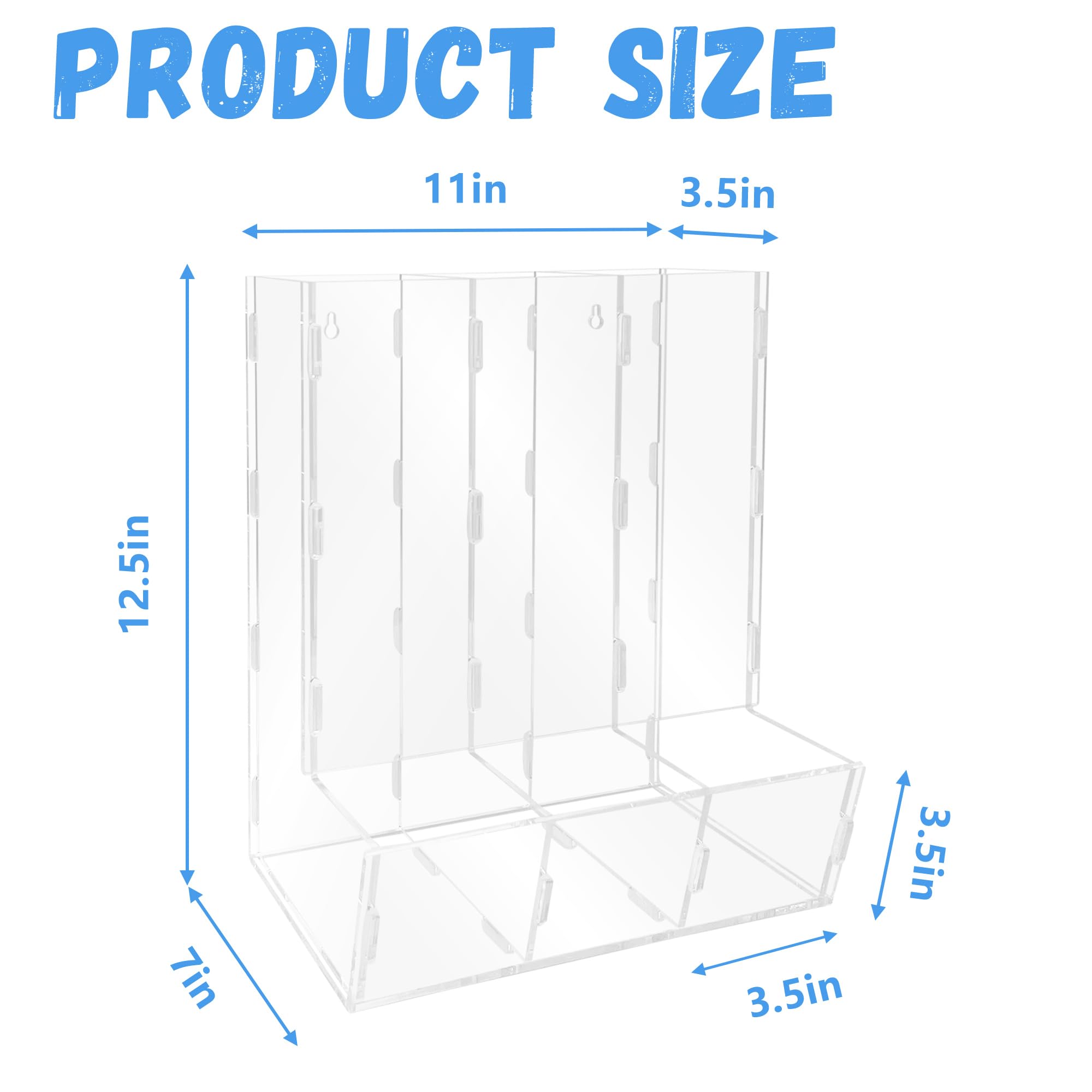 Montex acrylic wall dispenser mounted on wall saves floor space