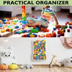 Montex acrylic wall dispenser mounted on wall for space-saving storage in playrooms.