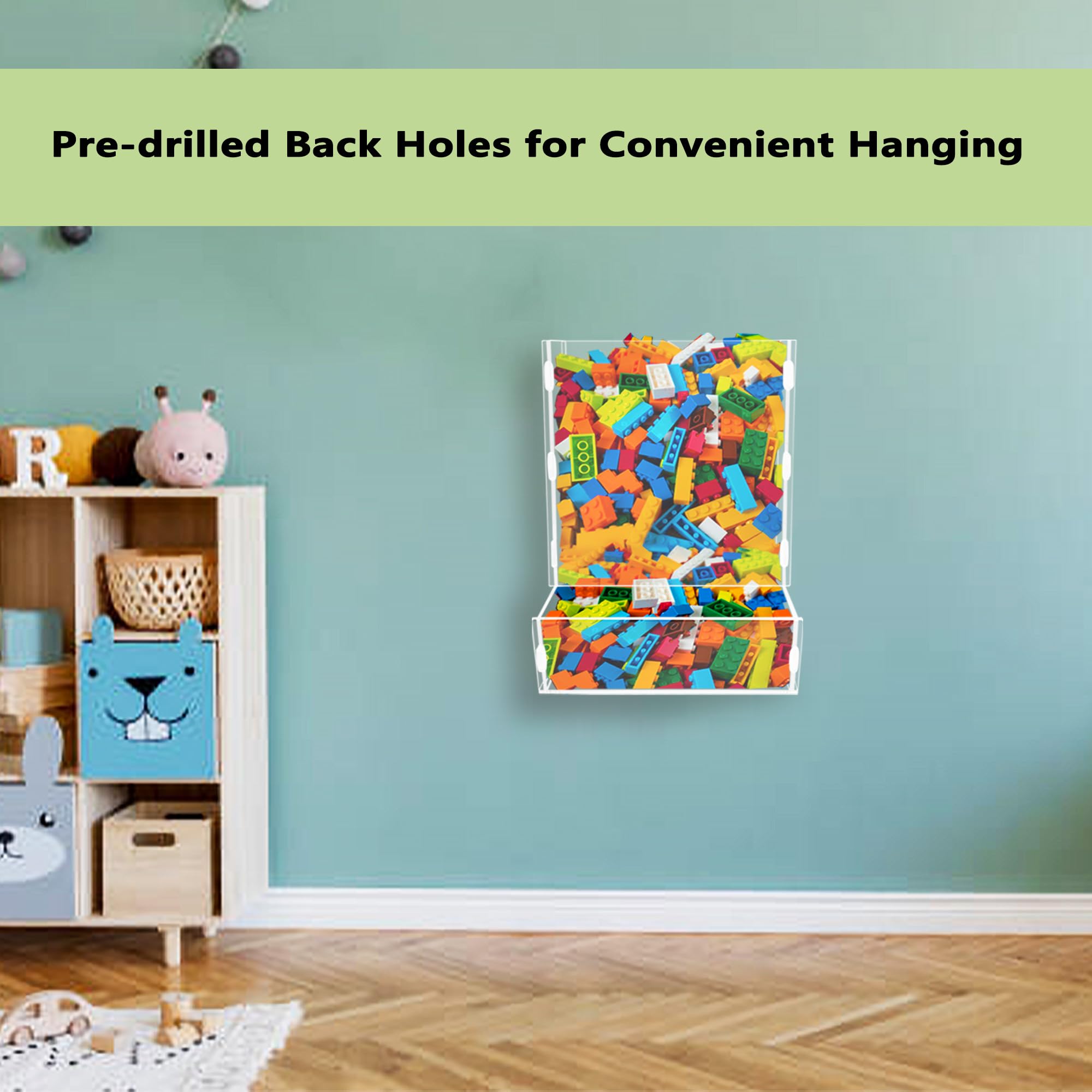 Montex wall storage shown from the side, highlighting its slim profile.