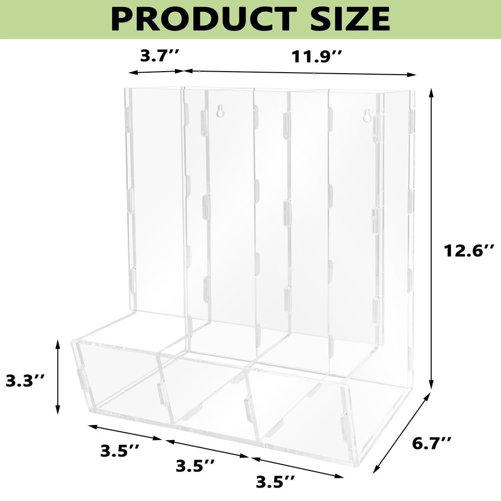 Montex triple-compartment hanging organizer keeps blocks, cars, and snacks neatly separated.