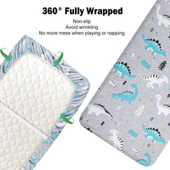 MooMoo Baby elastic-bound bassinet sheet stays in place for a secure fit.