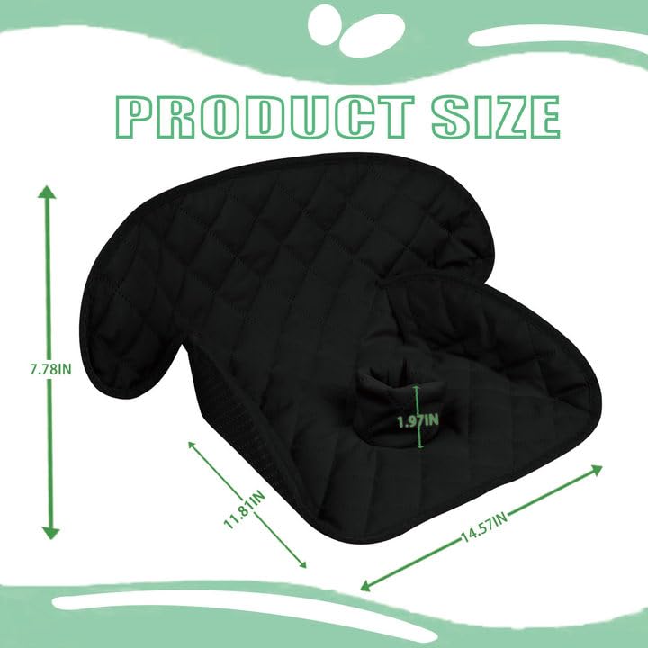 MOOB anti-slip backing prevents shifting during car trips for safety.