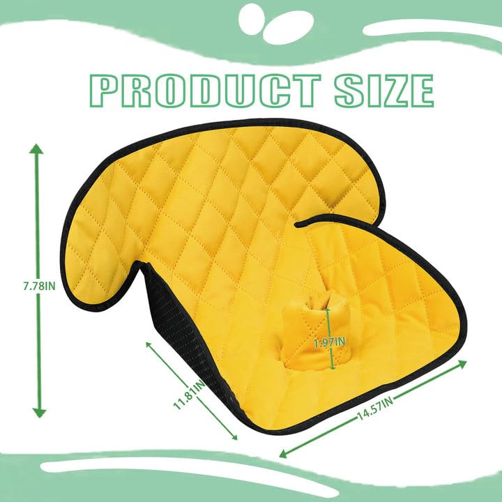 MOOB non-slip backing keeps the pad securely in place on long trips.