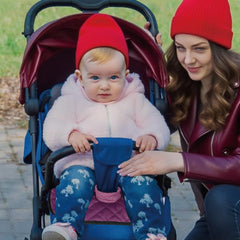 MOOB plush velvet top pad provides soft comfort for baby